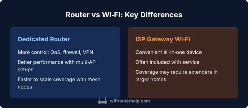 Tailwind infographic comparing router vs wifi gateway setups