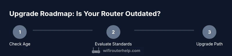 Process steps to assess router outdated