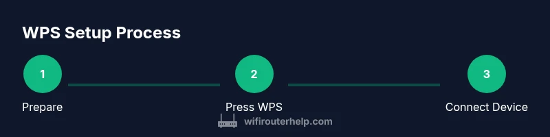 Process diagram of WPS setup steps
