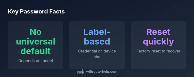 Infographic showing three password facts for Jio routers