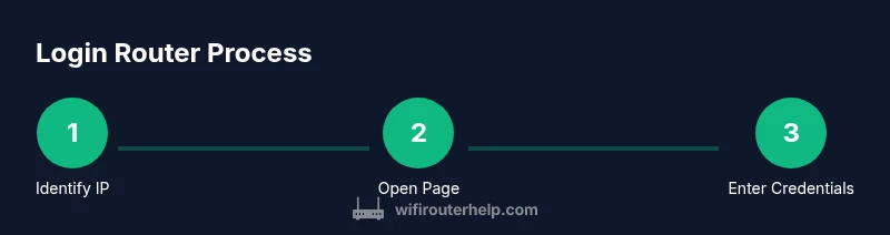 Process flow for login router steps