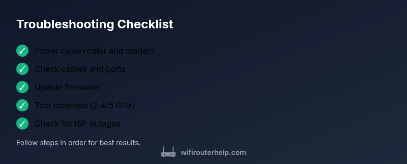 Checklist: Troubleshooting random router outages
