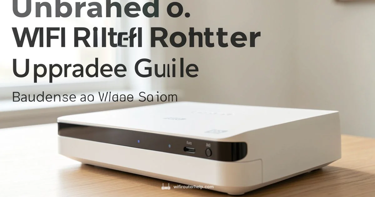 Router Upgrade - WiFi Router Help