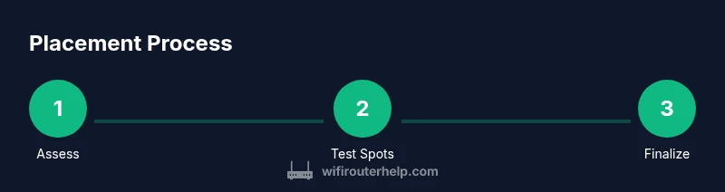 Process infographic showing placement steps