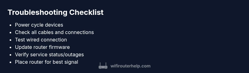 Checklist for Airtel router troubleshooting