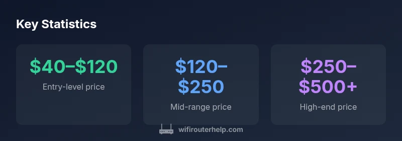Router cost by tier infographic