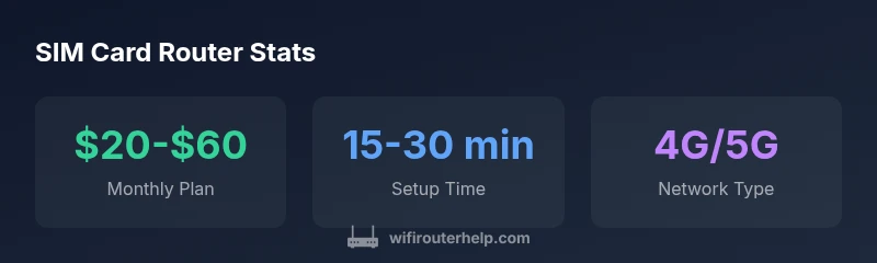 Infographic showing SIM-based router options and costs