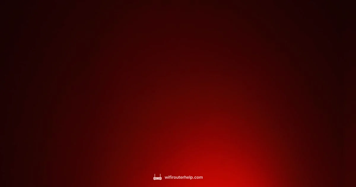 Blinking Red Router - WiFi Router Help
